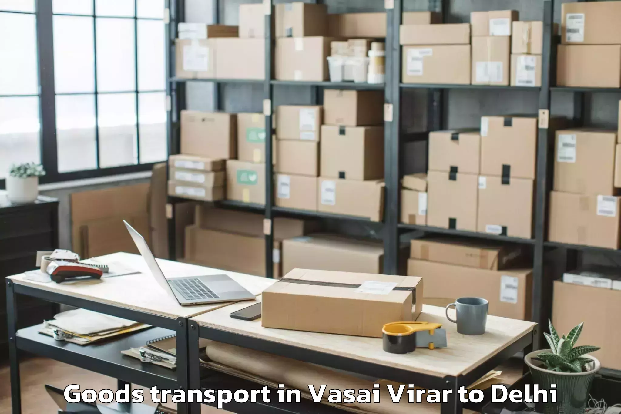 Book Vasai Virar to V3s East Centre Mall Goods Transport Online